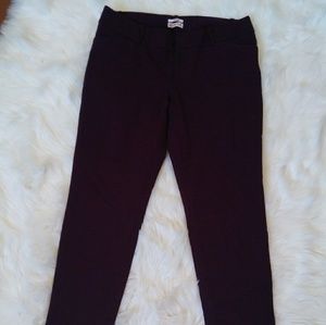 Merona Pants - Maroon cropped stretchy dress pants Merona Pants - Maroon cropped stretchy dress pants